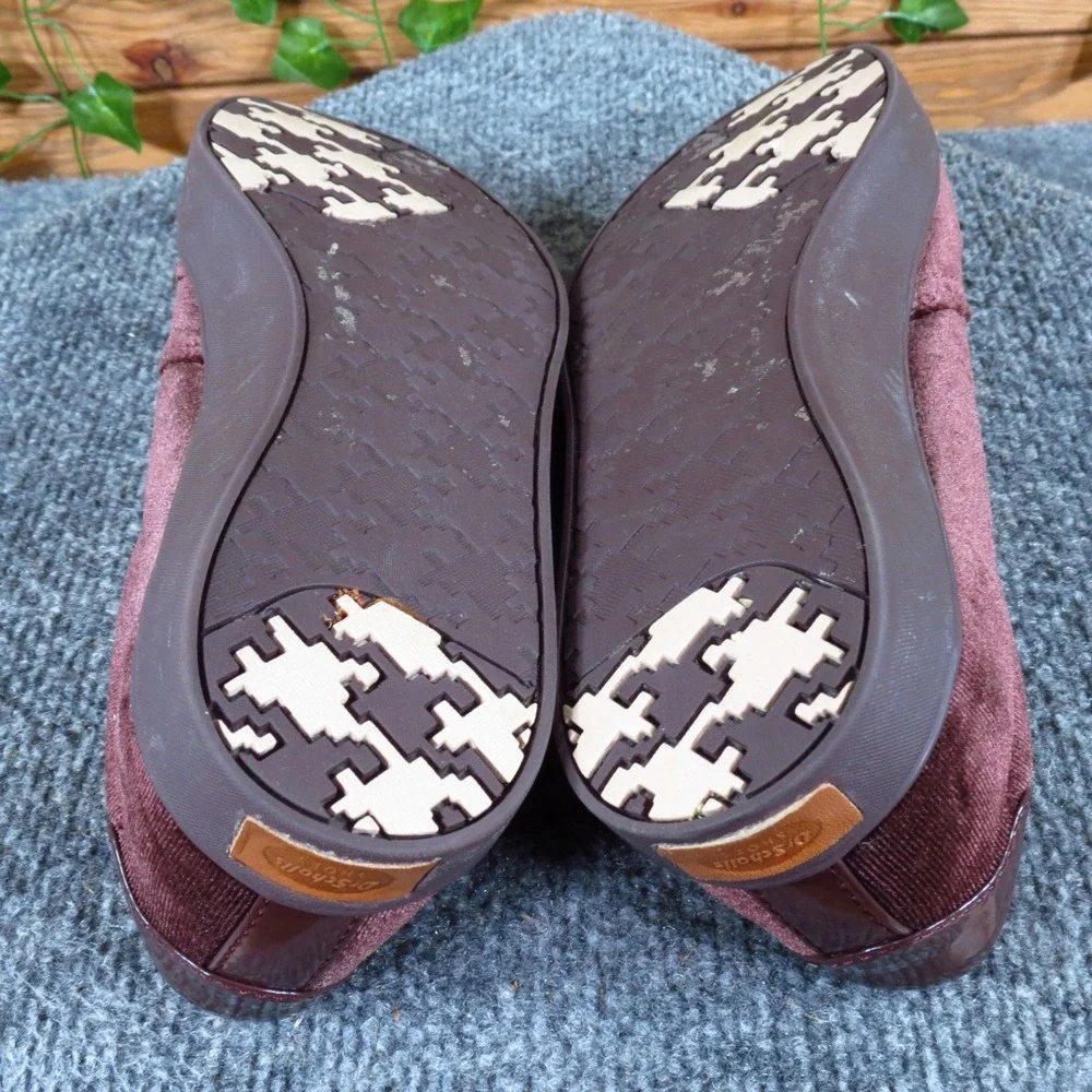 Dr. Scholl's Madison Women‎ Casual Slip On Sneaker 9.5 Comfort Burgundy Fabric
